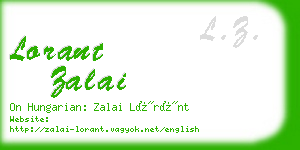 lorant zalai business card